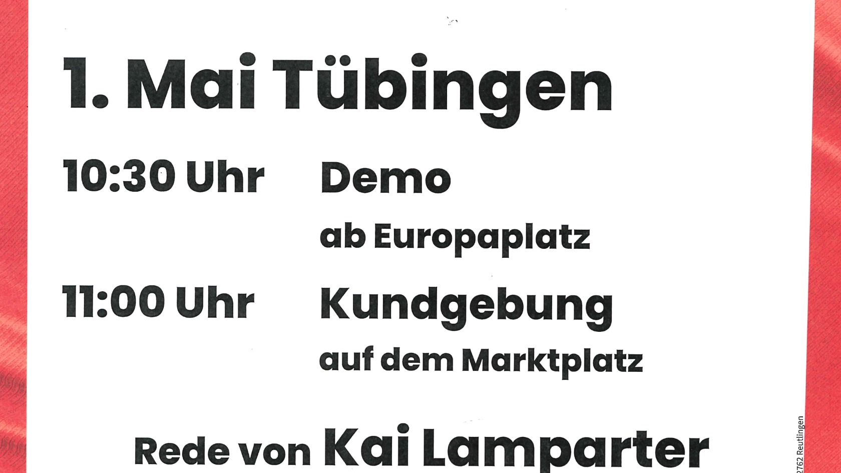 1. Mai Tübingen