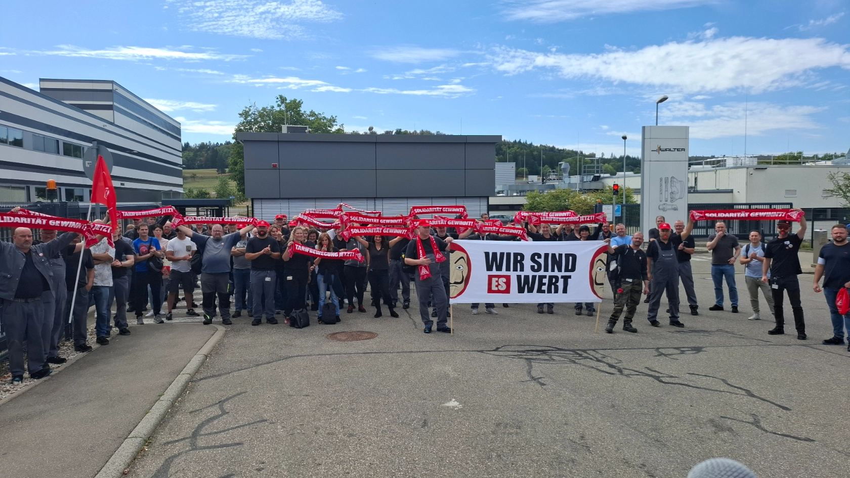 Warnstreik Walter AG