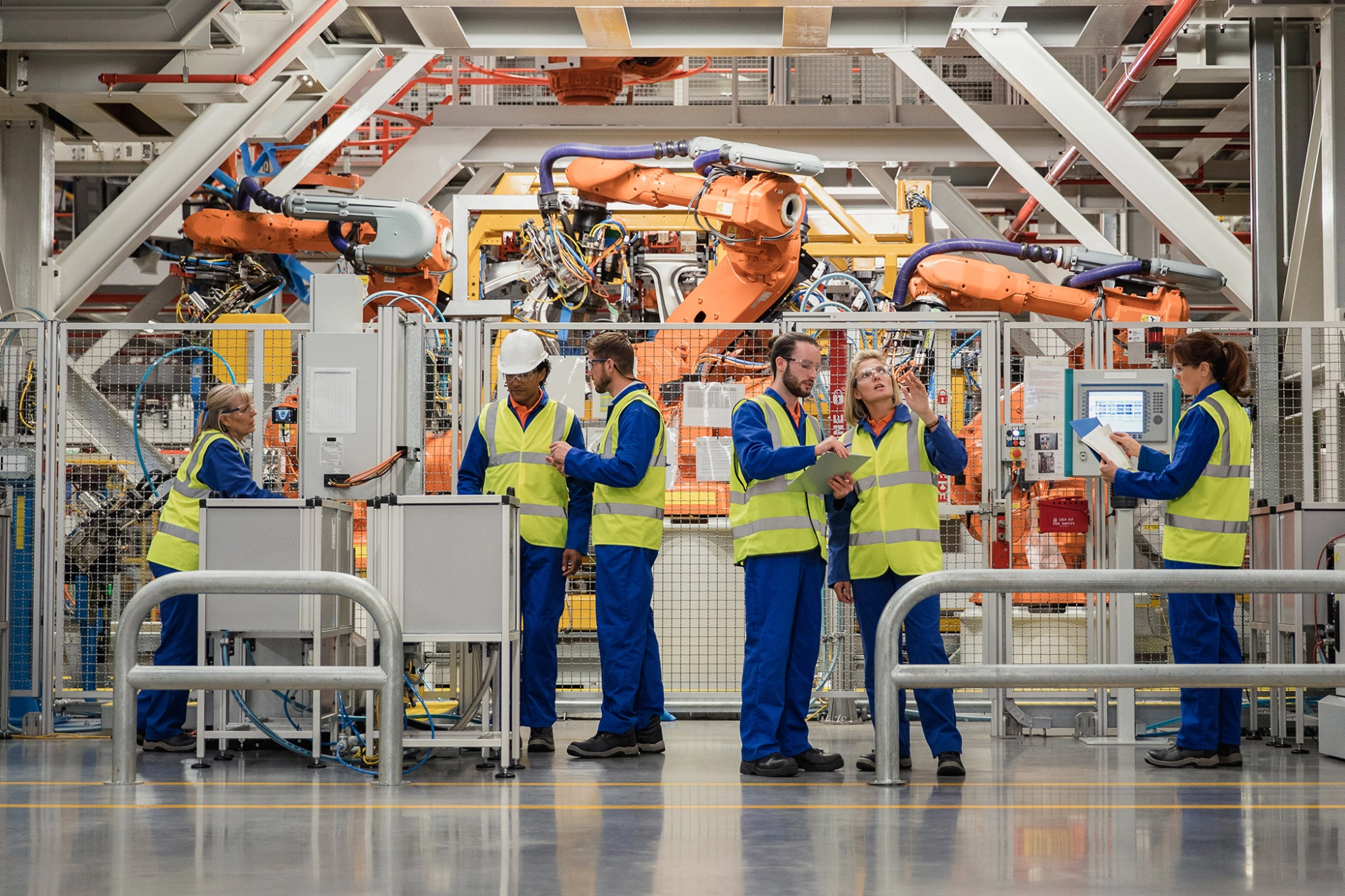 Einrichtung von Industrierobotern