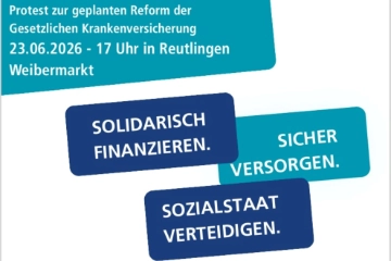 Protest zur geplanten Reform der  Gesetzlichen Krankenversicherung