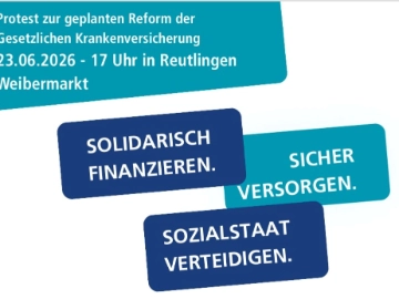 Protest zur geplanten Reform der  Gesetzlichen Krankenversicherung