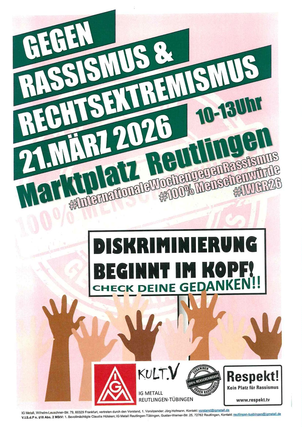 Internationaler Tag gegen Rassismus